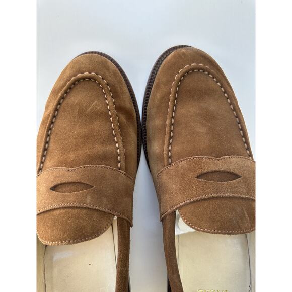 Grant Stone Traveler Penny Loafer Bourbon Suede Men’s Size 11D - Picture 9 of 16